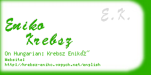 eniko krebsz business card